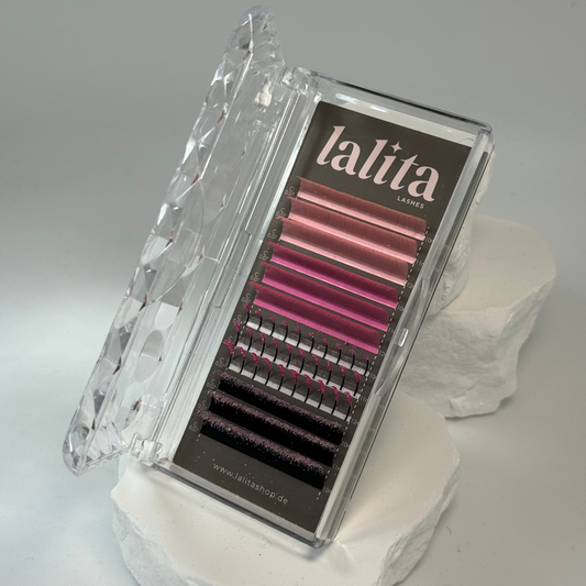 PINK Farbige Glitzer Wimpern